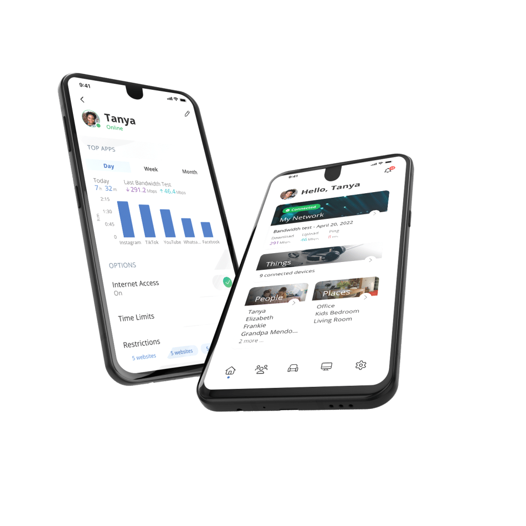 Image of Home Zone in use on mobile device